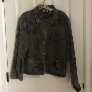 Chico’s Design Embroidered Floral Jacket
